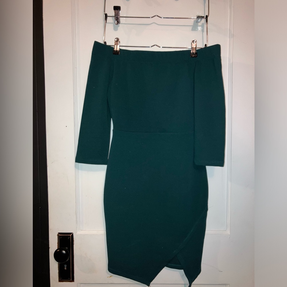 Green blue IRIS dress